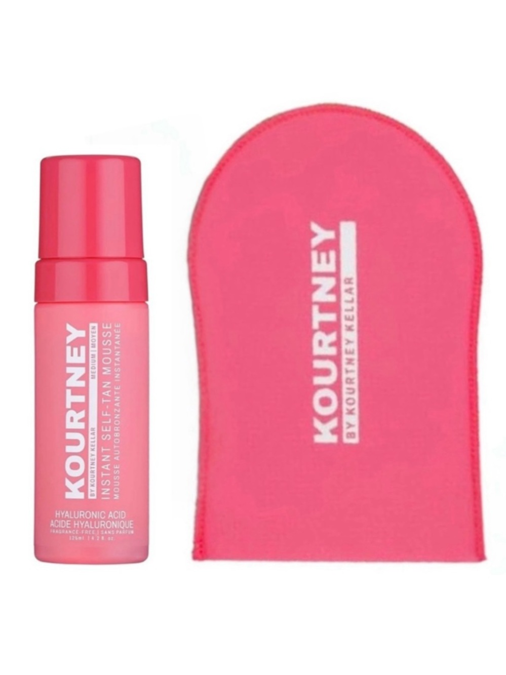 NWT Kourtney Kellar Medium Clear Self-Tan Mousse & Application Mitt